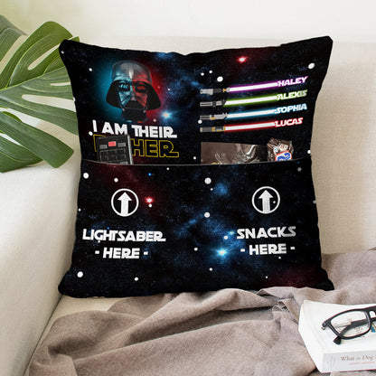 I Am Their Father - Personalized The Force Pocket Pillow
