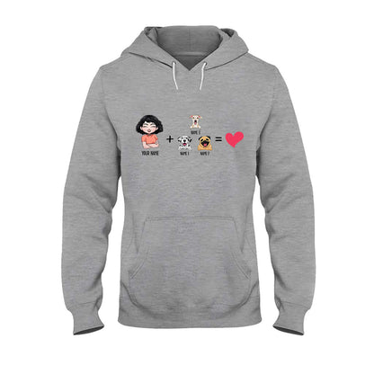Me With The Dogs - Personalized Dog T-shirt and Hoodie