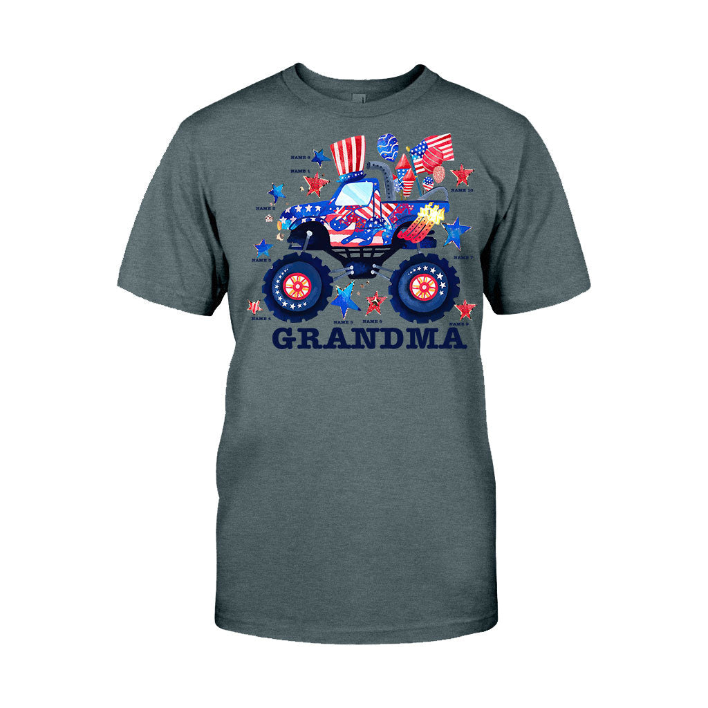 Grandma - Personalized Independence Day T-shirt and Hoodie