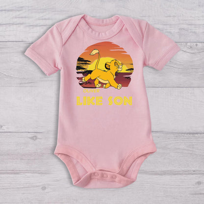 Like Father Like Son - Personalized Mouse T-shirt And Baby Onesie