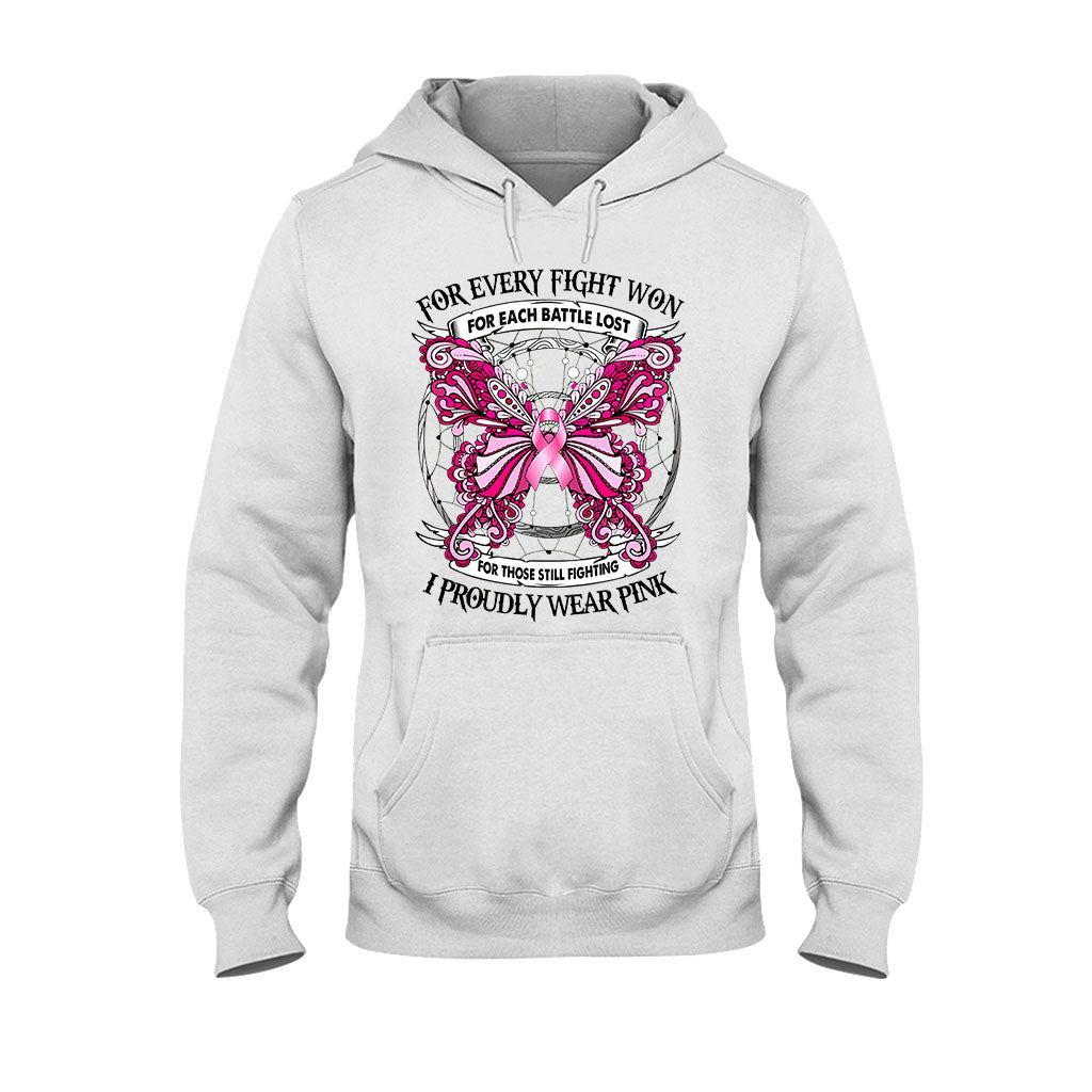 I Proudly Wear Pink - Breast Cancer Awareness T-shirt and Hoodie 102021