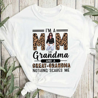 I'm A Mom A Grandma And A Great Grandma - Personalized T-shirt and Hoodie