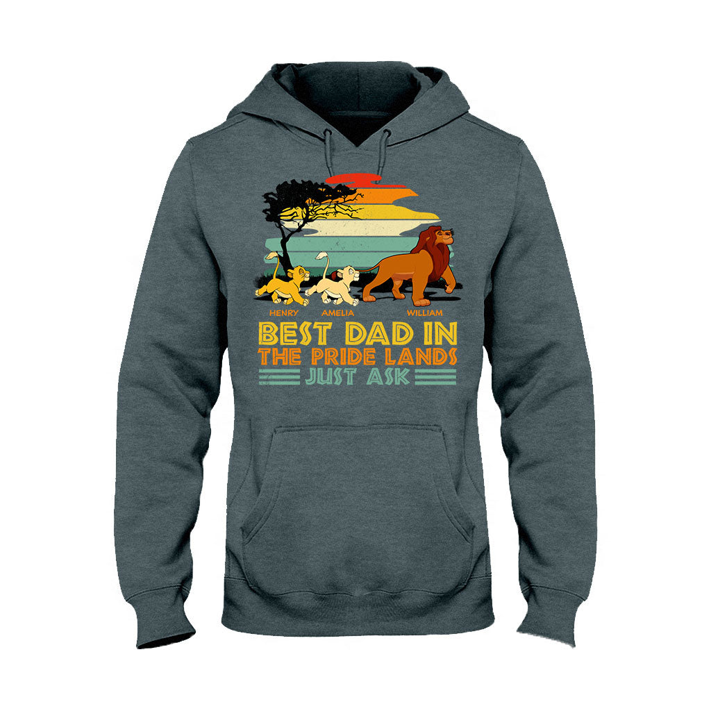 Best Dad In The Pride Lands Just Ask - Personalized Mouse T-shirt and Hoodie