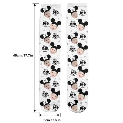 Best Dad Ever - Personalized Mouse Socks