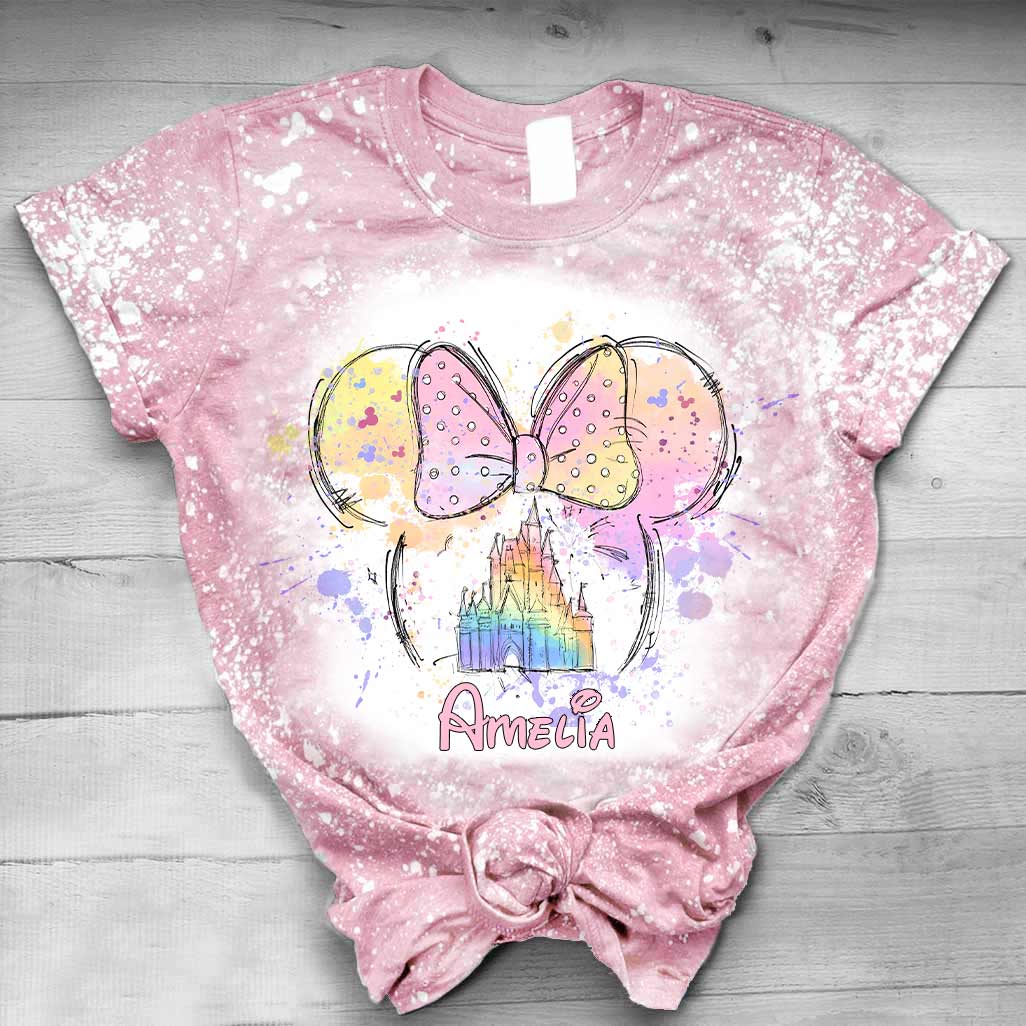 Magic Castle - Personalized Mouse Handmade Bleached Shirts