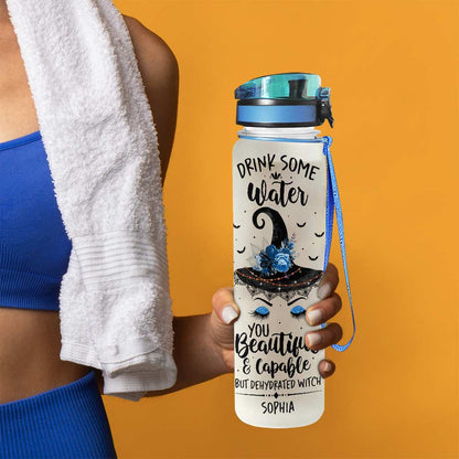 Drink Some Water - Personalized Witch Water Tracker Bottle