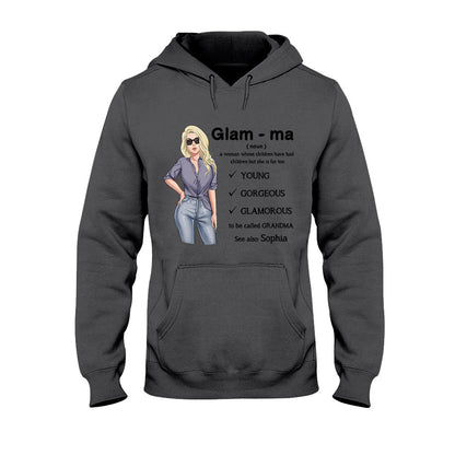 Glamma - Personalized Grandma T-shirt and Hoodie