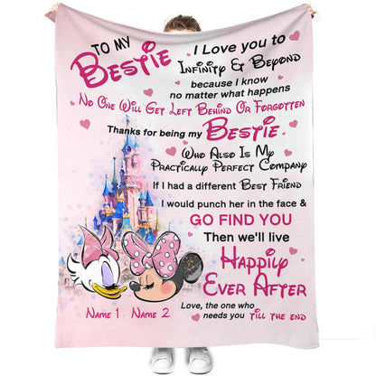 To My Bestie - Personalized Bestie Blanket