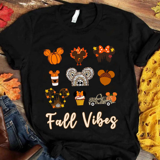 Fall Vibes Mouse T-shirt and Hoodie 0823