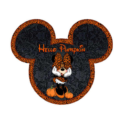 Hello Pumpkin - Mouse Shaped Doormat