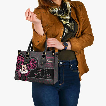 Important Grandma Stuff - Personalized Leather Handbag