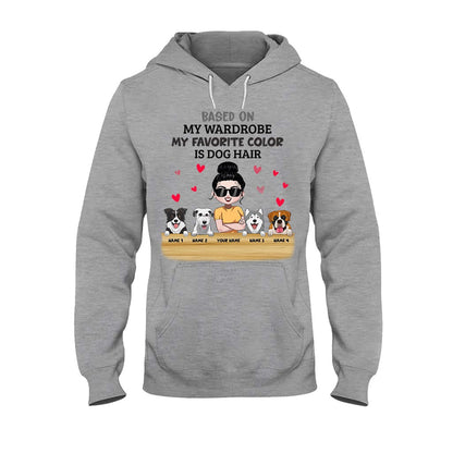 My Favorite Color Is Dog Hair - Personalized Dog T-shirt and Hoodie