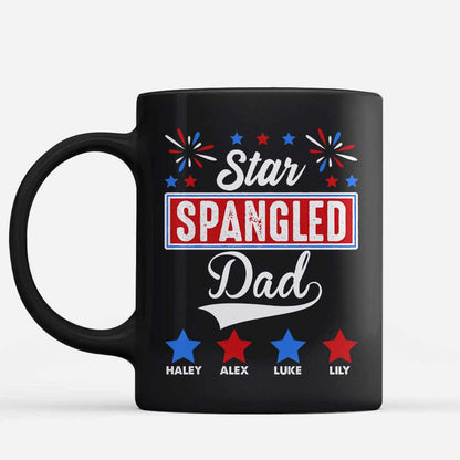 Star Spangled Dad - Personalized Independence Day Father Mug