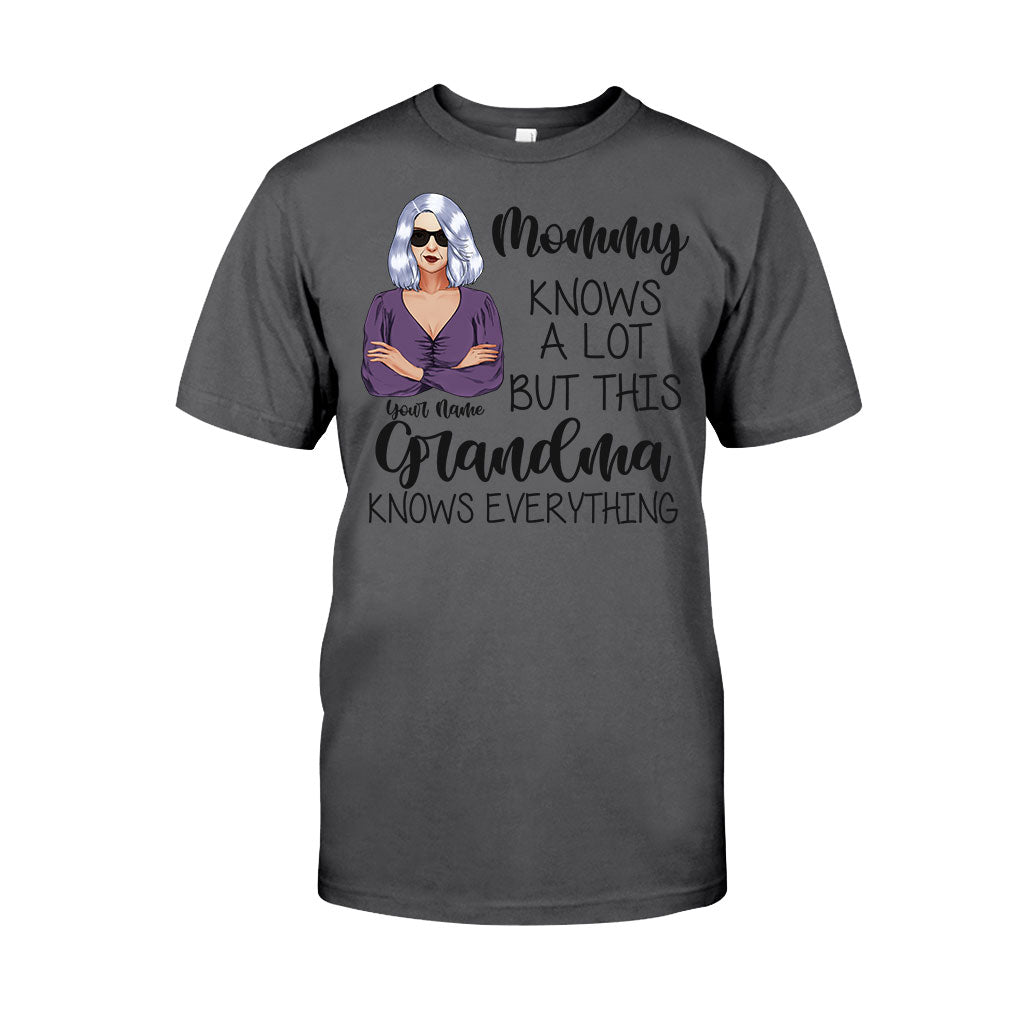 Grandma Knows Everything - Personalized Mother's Day T-shirt and Hoodie