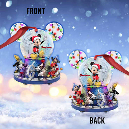 Any Name - Personalized Mouse Ornament (Printed On Both Sides)