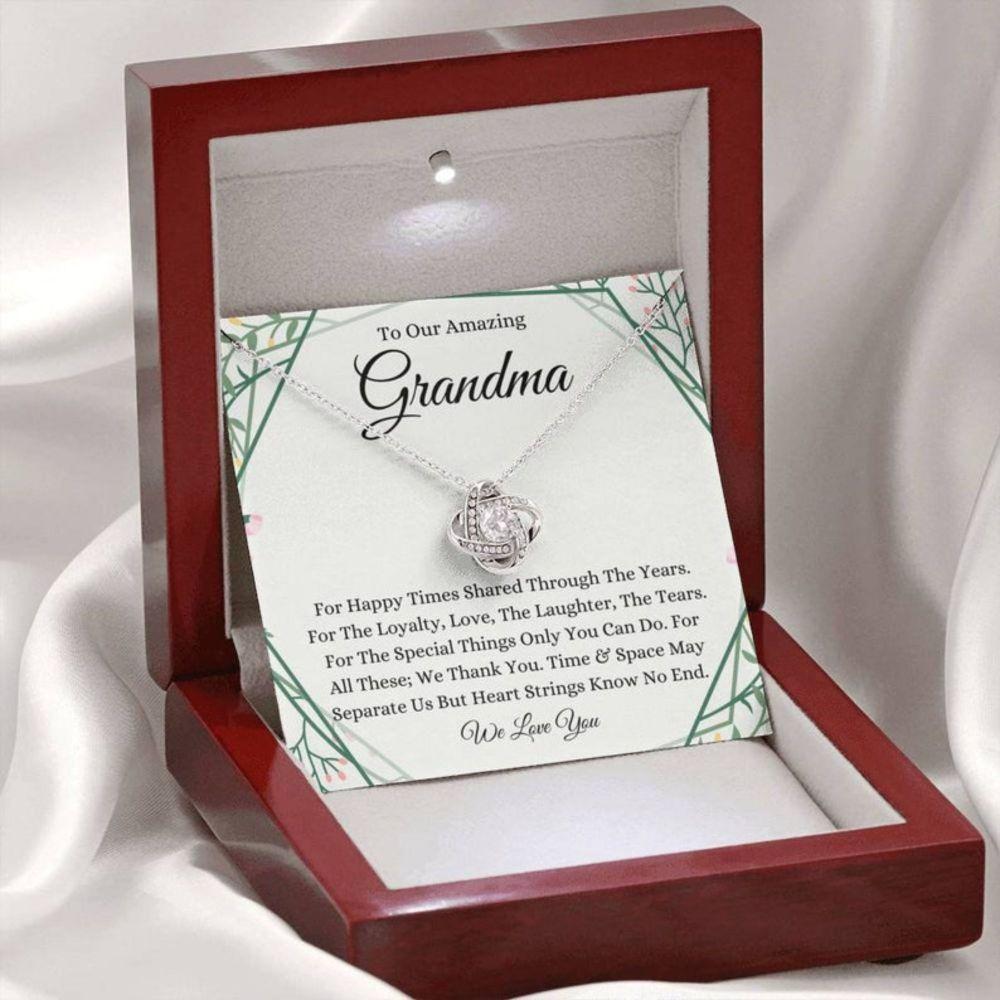 To Our Amazing Grandma Gift For Grandmother From Grandchildren - Grandma Love Knot Necklace 0921