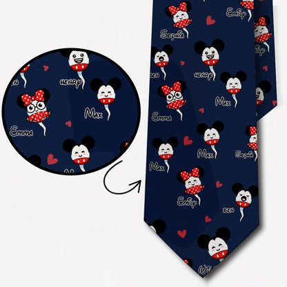 Daddy 's Little Squirts - Personalized Mouse Necktie