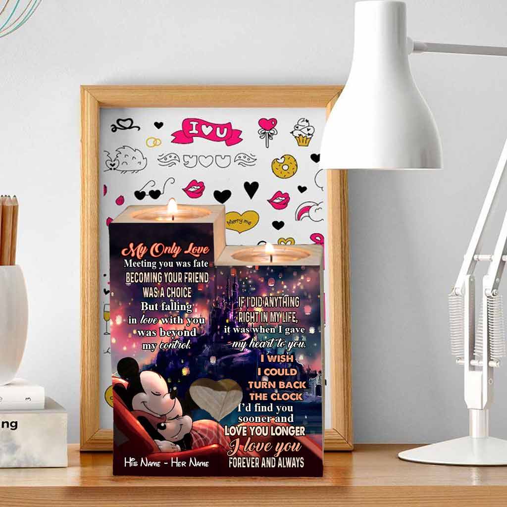 My Only Love - Personalized Mouse Candle Holder