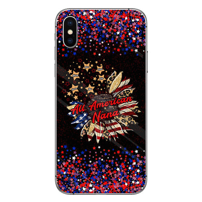 Nana's Flower - Personalized Independence Day Grandma Phone Case