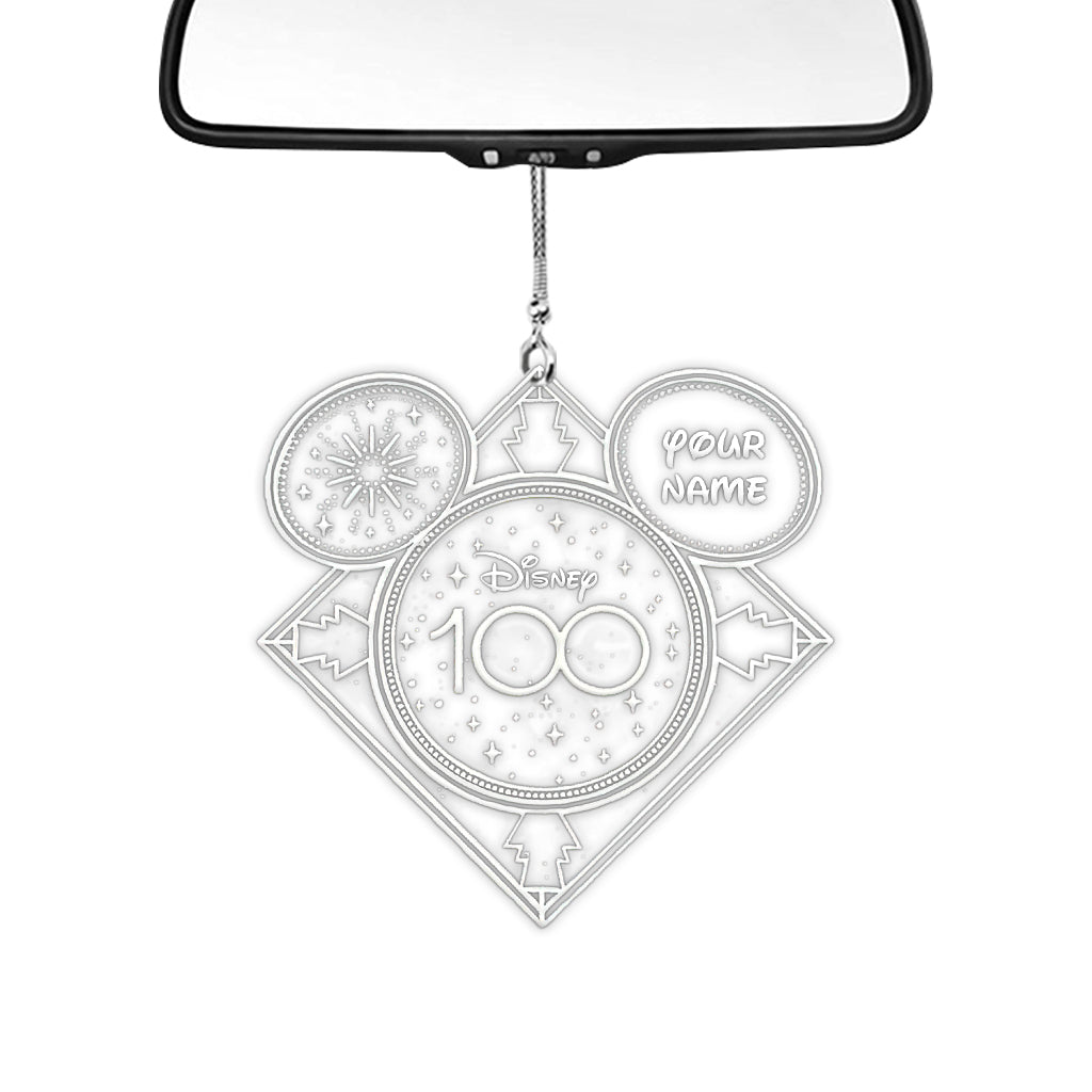 100 Years Of Wonder - Personalized Mouse Transparent Car Ornament