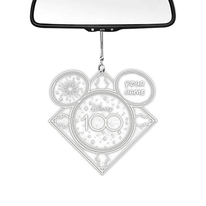 100 Years Of Wonder - Personalized Mouse Transparent Car Ornament