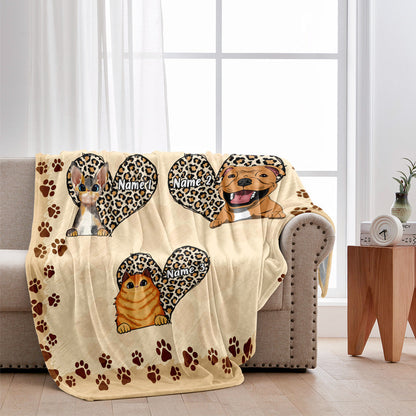 Mama's Little Sweet Hearts - Personalized Mother's day Dog Blanket