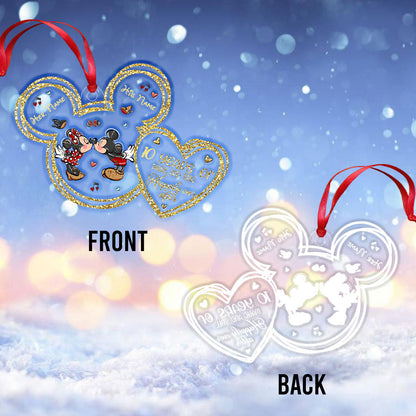 Still Happily Ever After - Personalized Christmas Mouse Transparent Ornament