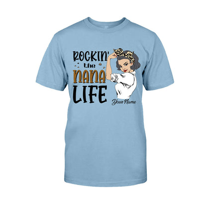 Rocking The Nana Life - Personalized Grandma T-shirt and Hoodie