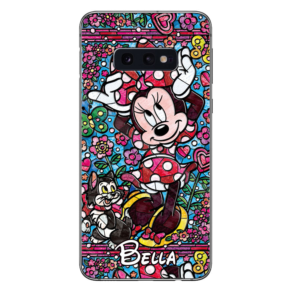 Stained Glass Mouse - Personalized Mouse Phone case