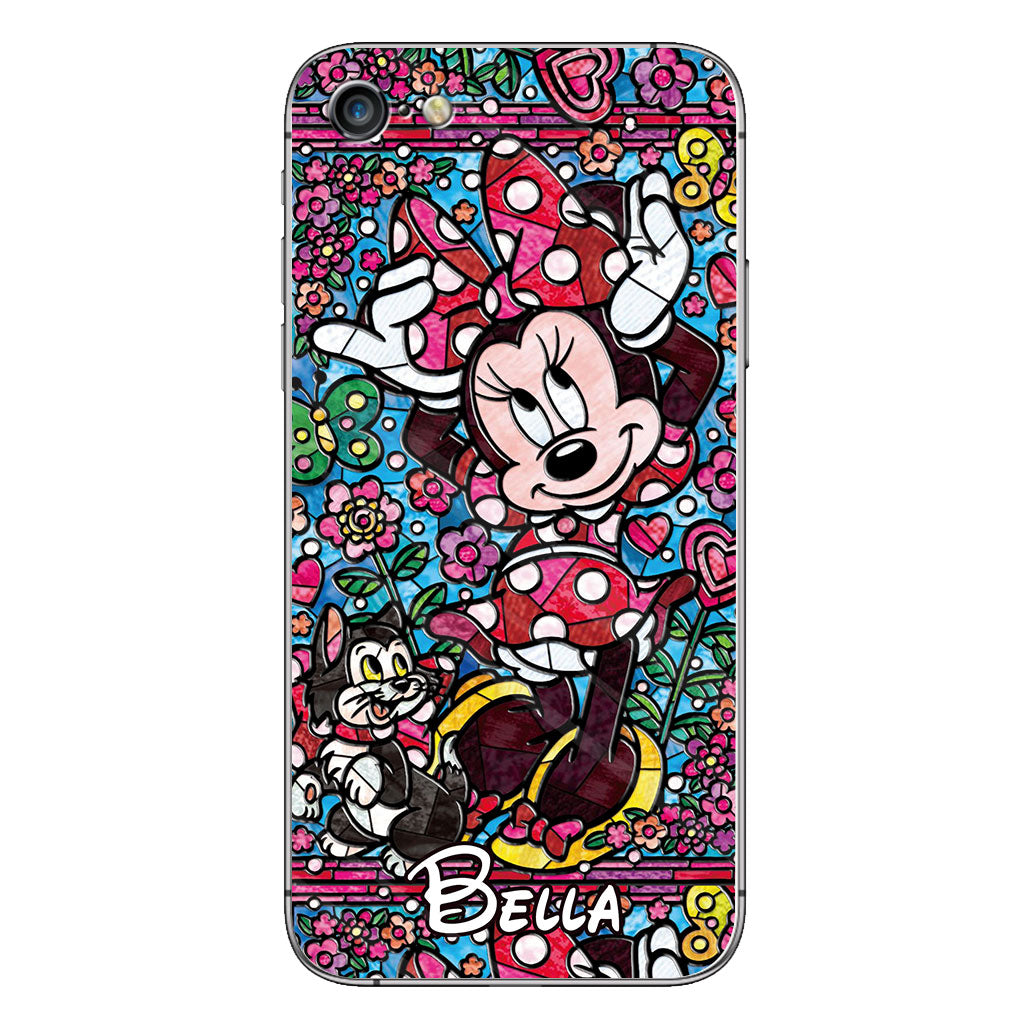 Stained Glass Mouse - Personalized Mouse Phone case