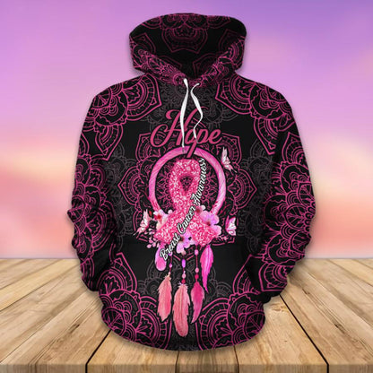 Hope - Breast Cancer Awareness All Over T-shirt and Hoodie 0822