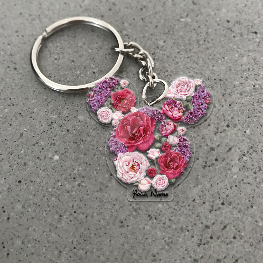 Magical Springtime - Personalized Mouse Transparent Keychain