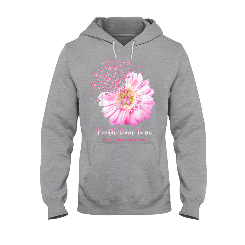 Faith Hope Love Breast Cancer Awareness T-shirt and Hoodie 092021