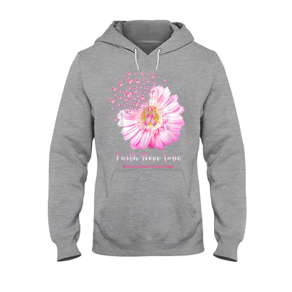 Faith Hope Love Breast Cancer Awareness T-shirt and Hoodie 092021