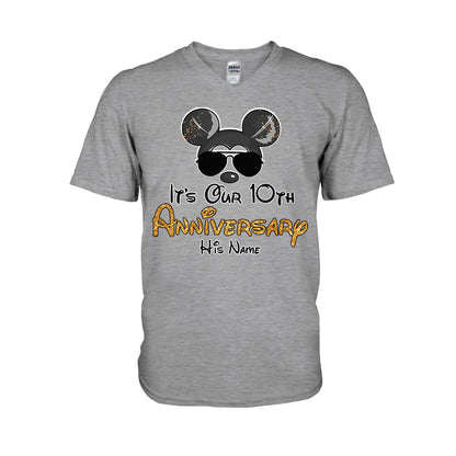 It's Our Anniversary - Personalized Mouse T-shirt and Hoodie