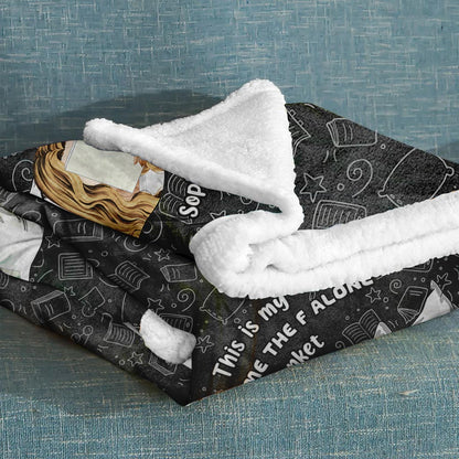 This Is My Leave Me Alone Blanket - Personalized Book Blanket