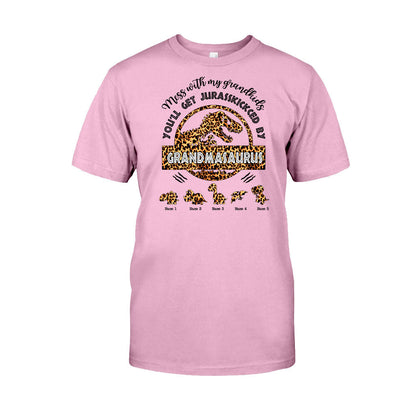 Don't Mess With Grandmasaurus - Personalized Mother's Day Grandma T-shirt and Hoodie