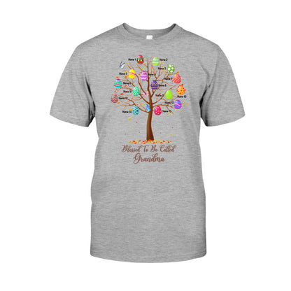 Blessed To Be Called Grandma - Personalized Easter Day Grandma T-shirt and Hoodie
