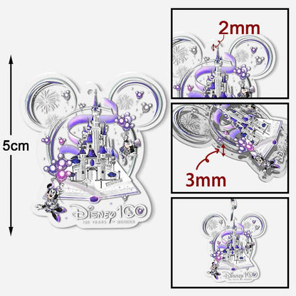 100 Years Of Wonder - Mouse Transparent Keychain