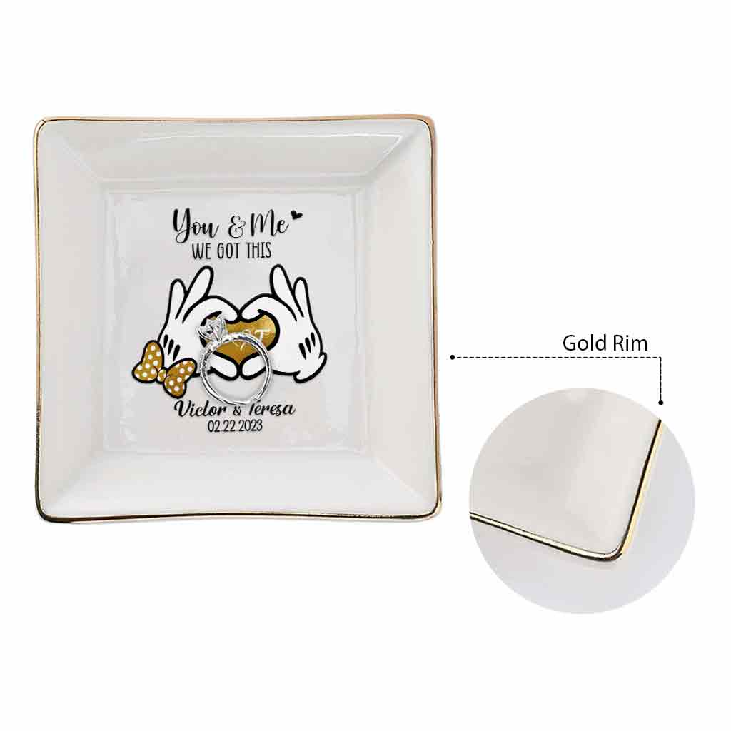 I'm Yours - Personalized Couple Mouse Jewelry Dish