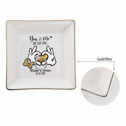 I'm Yours - Personalized Couple Mouse Jewelry Dish