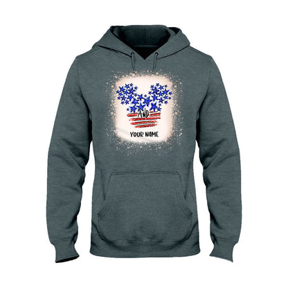 Stars And Stripes Mouse Ears - Personalized Independence Day T-shirt and Hoodie