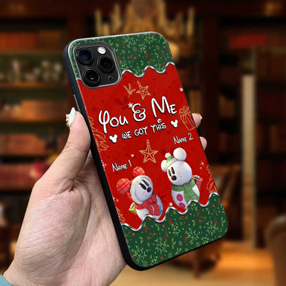 You & Me - Personalized Christmas Mouse Phone Case