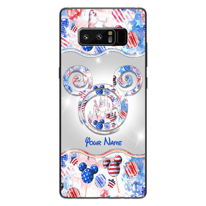 Happy 4th Of July - Personalized Independence Day Mouse Phone Case