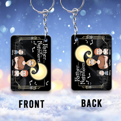 Father Mother Of Nightmares - Personalized Nightmare Keychain (Printed On Both Sides)