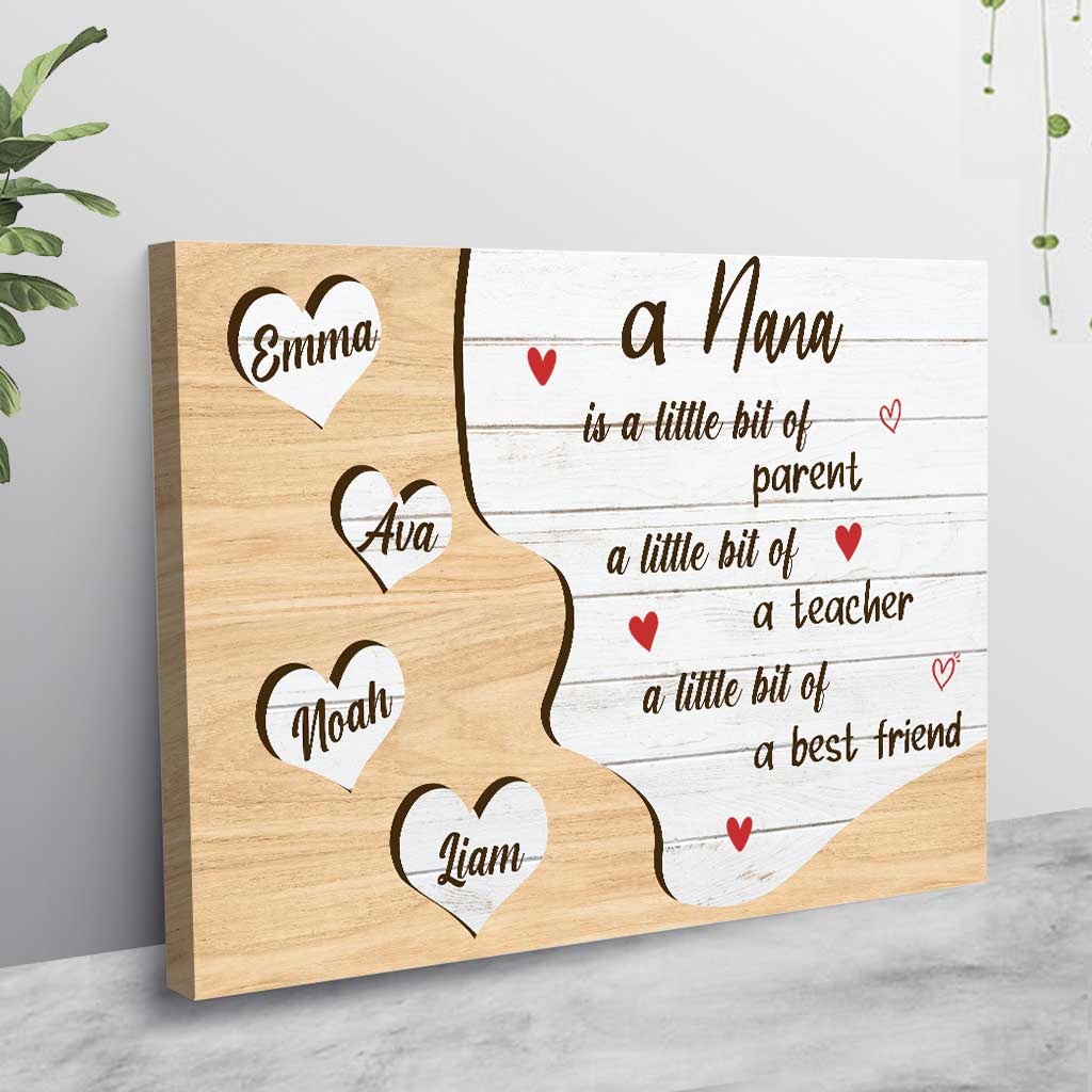 A Little Bit Of A Best Friend - Personalized Grandma Poster