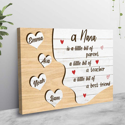 A Little Bit Of A Best Friend - Personalized Grandma Poster