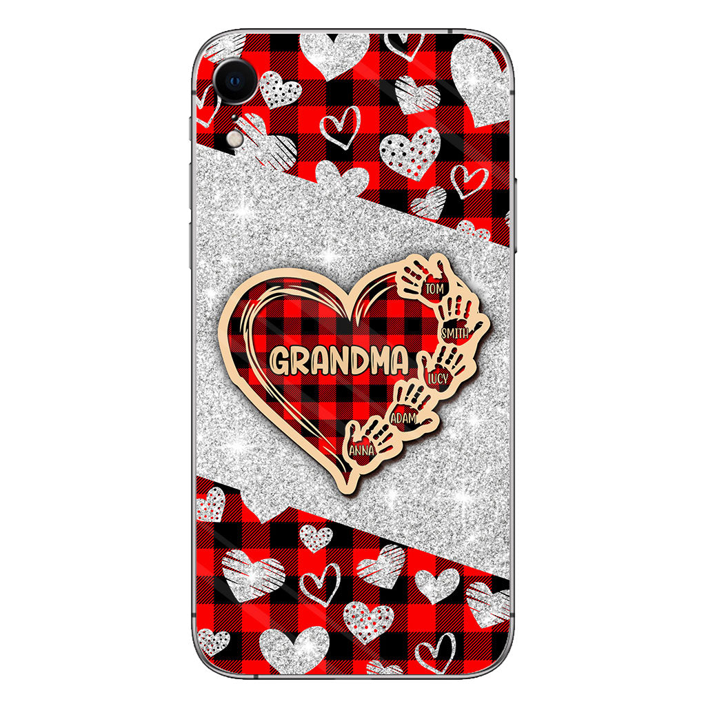 Valentine Heart Grandma - Personalized Grandma Phone Case