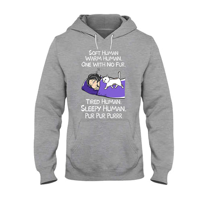 Soft Human Warm Human - Personalized Cat T-shirt and Hoodie
