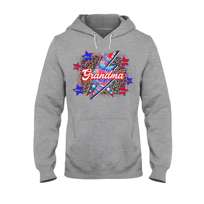 Grandma - Personalized Independence Day T-shirt and Hoodie